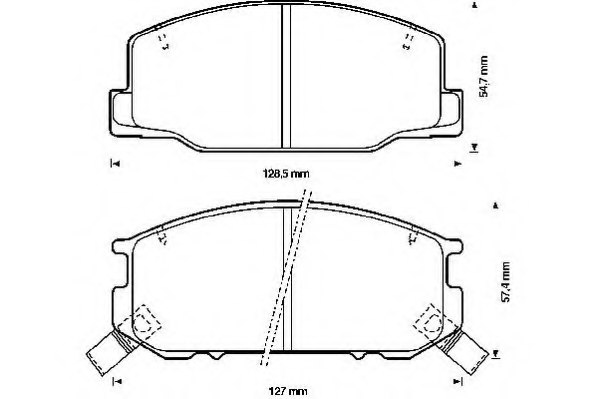 JURID 572306J Brake Pad Set, disc brake